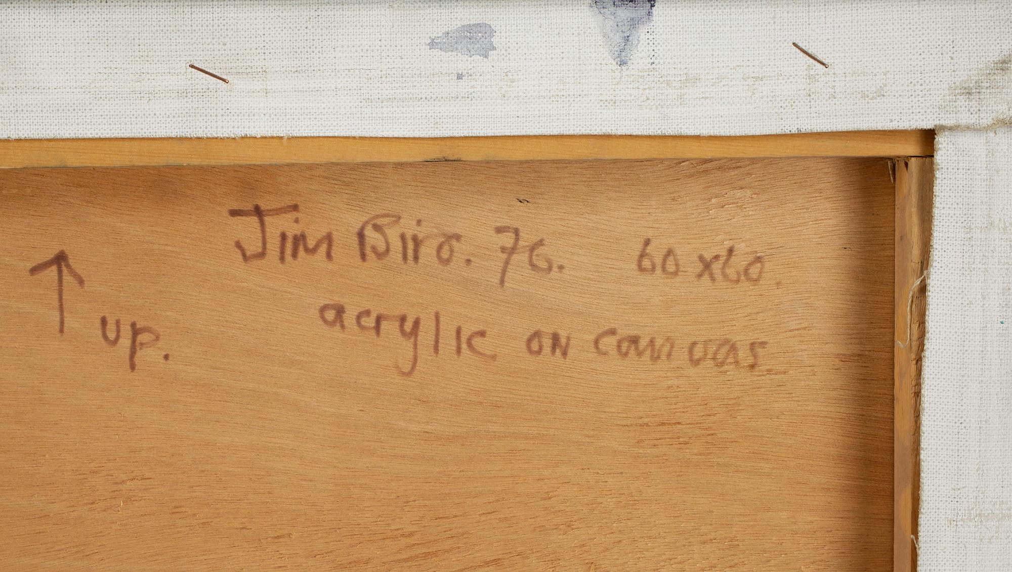 JIM BIRD, 2 st, akryl på duk, sign o dat a tergo -76.