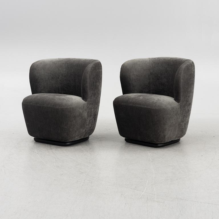 Space Copenhagen, a pair of 'Stay Lounge Chairs', Gubi.