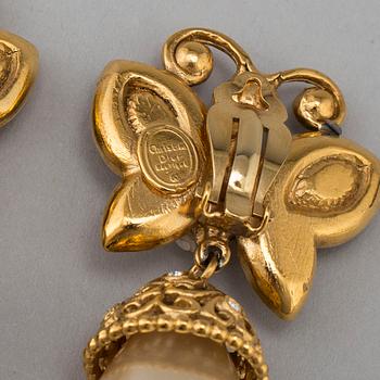CHRISTIAN DIOR, earrings, 1990's.