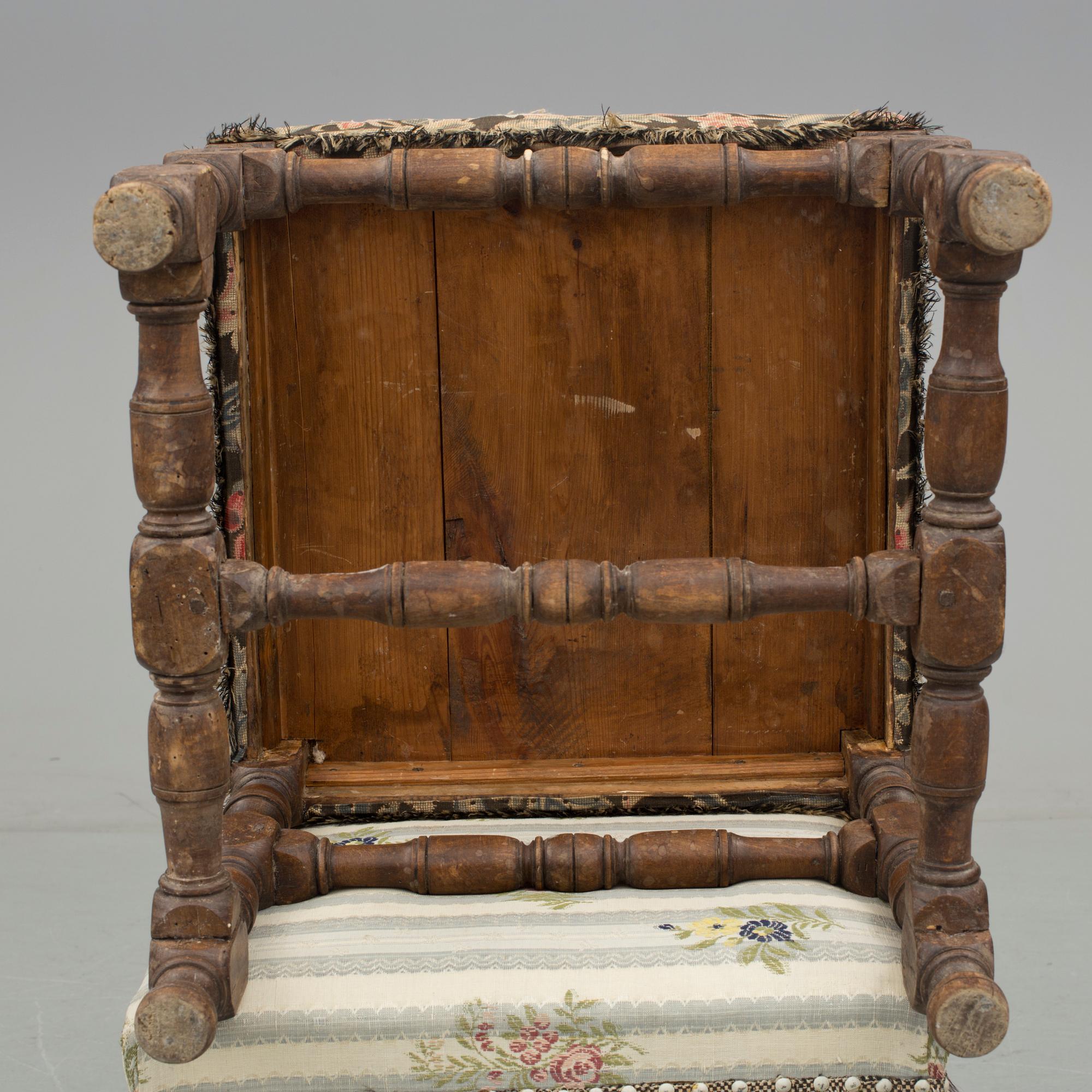 TABURETTER, ett par, Barock, 16/1700-tal.