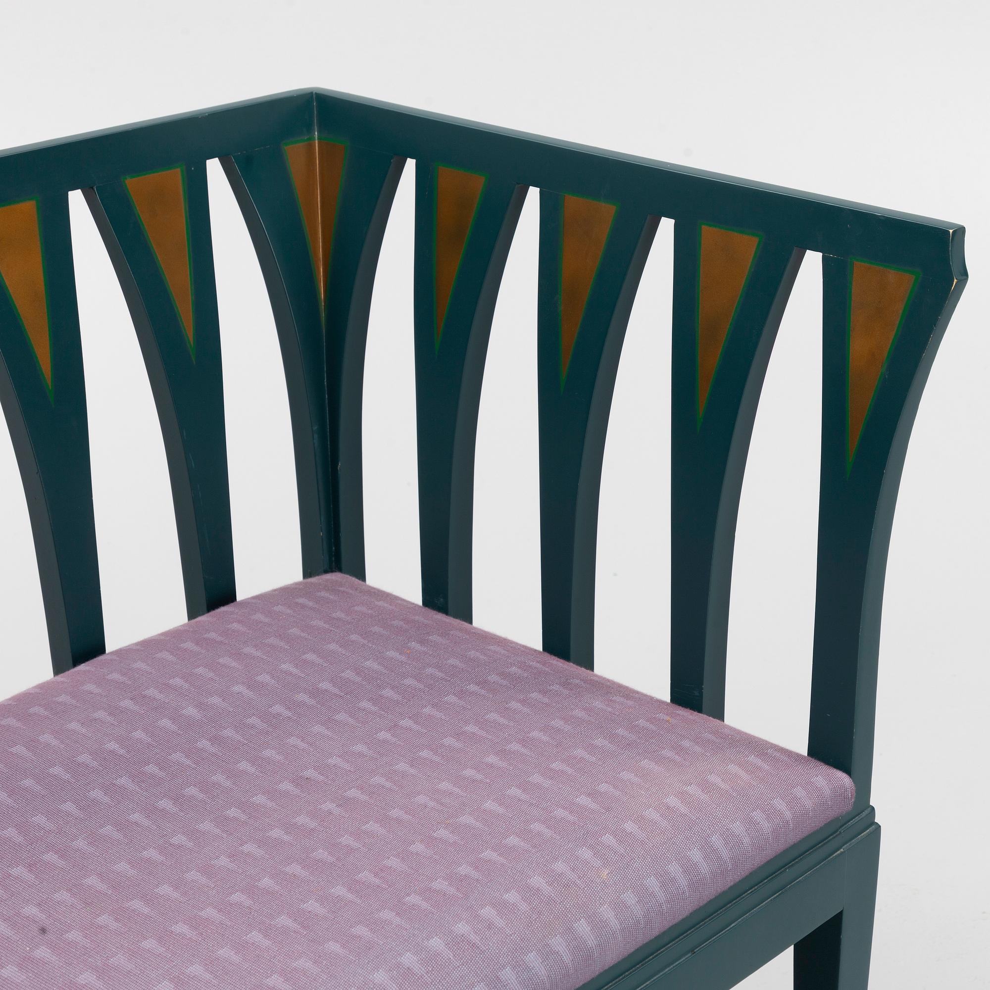 Eliel Saarinen, sofa "The Blue Settee", Adelta, Finland 1983.