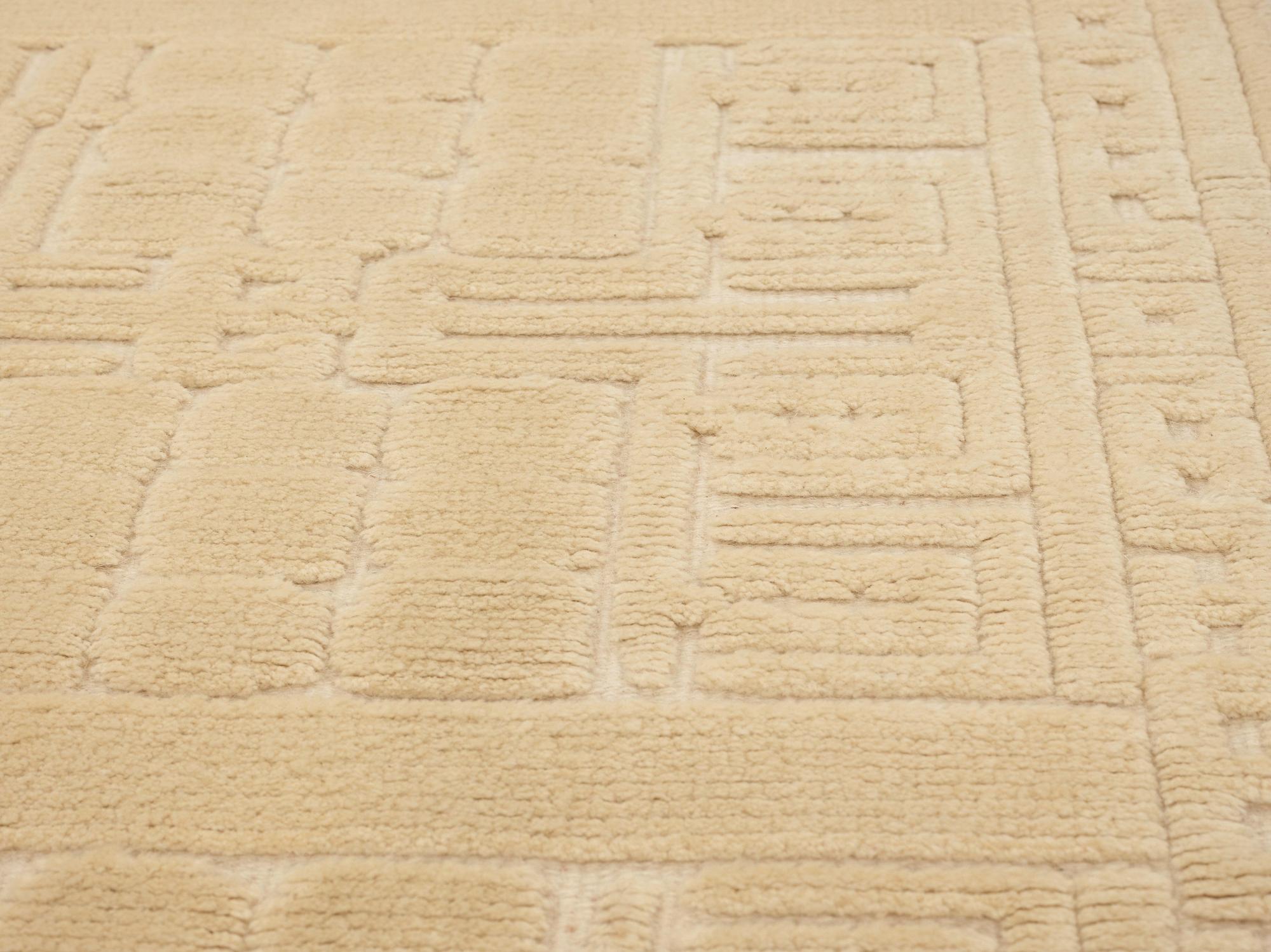 CARPET. Knotted pile in relief. 250,5 x 197 cm. Signed AGDA ÖSTERBERG at the back.