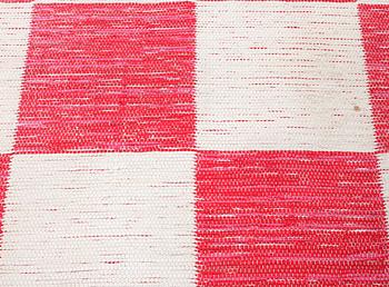 MARGIT THORÉN, A CARPET, "Schackrutan", a double woven rag rug, ca 255 x 140 cm, Svenskt Tenn.