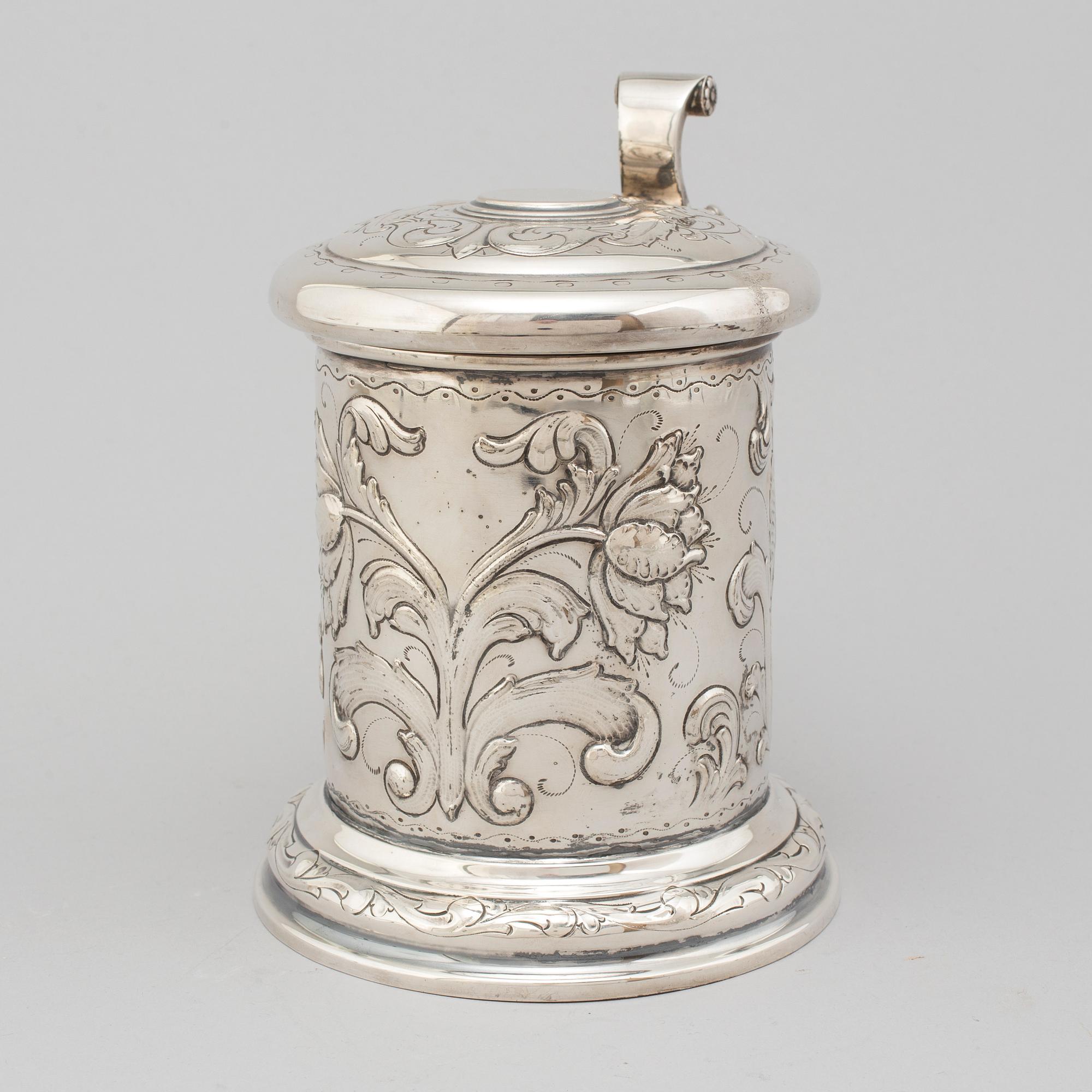 TAGE GÖTHLIN, a silver tankard from Gothenburg, 1949.