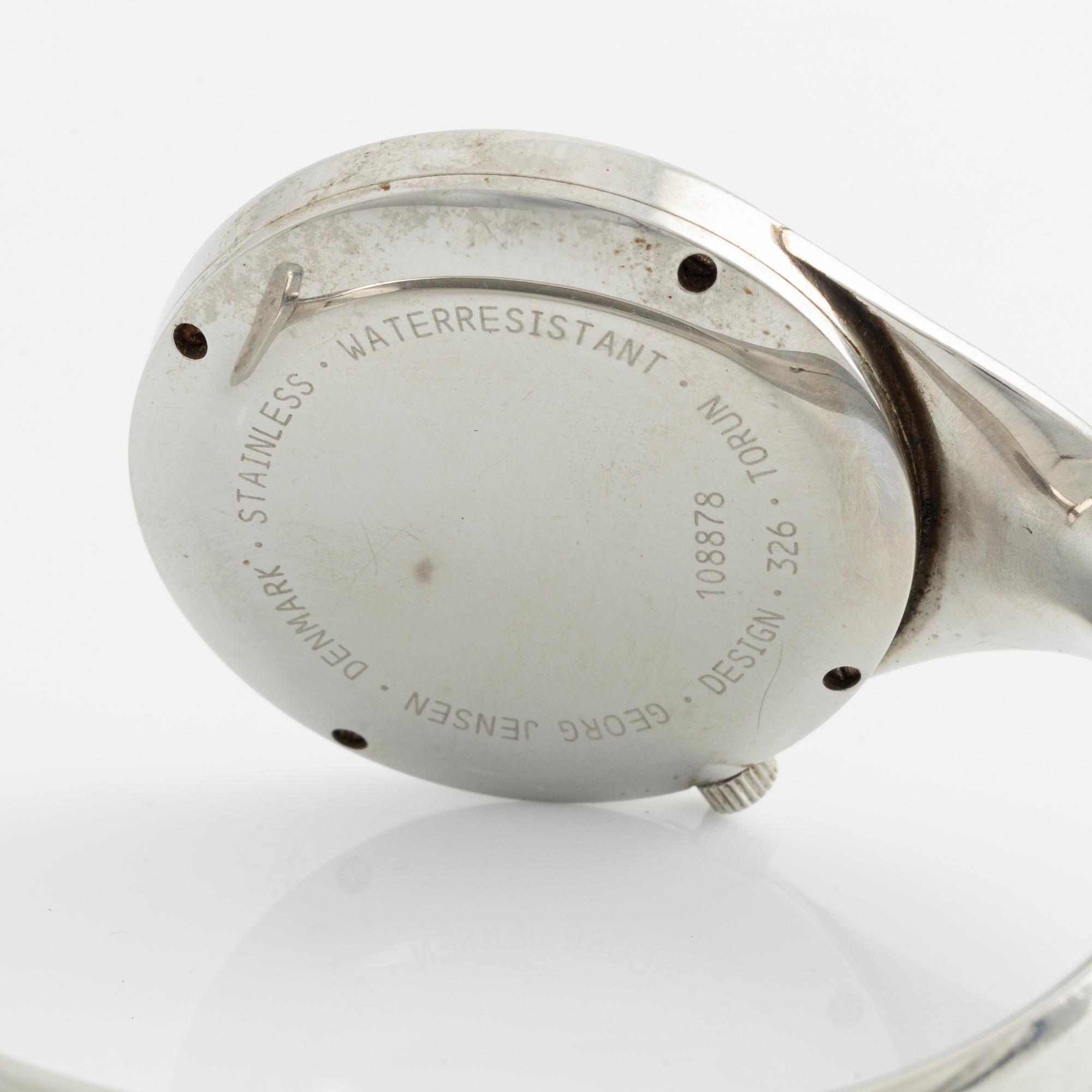Georg Jensen, Vivianna, designed by Torun Bülow-Hübe, wristwatch, 33 mm.