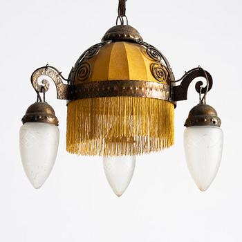 Ceiling lamp, Art Nouveau, early 20th century.