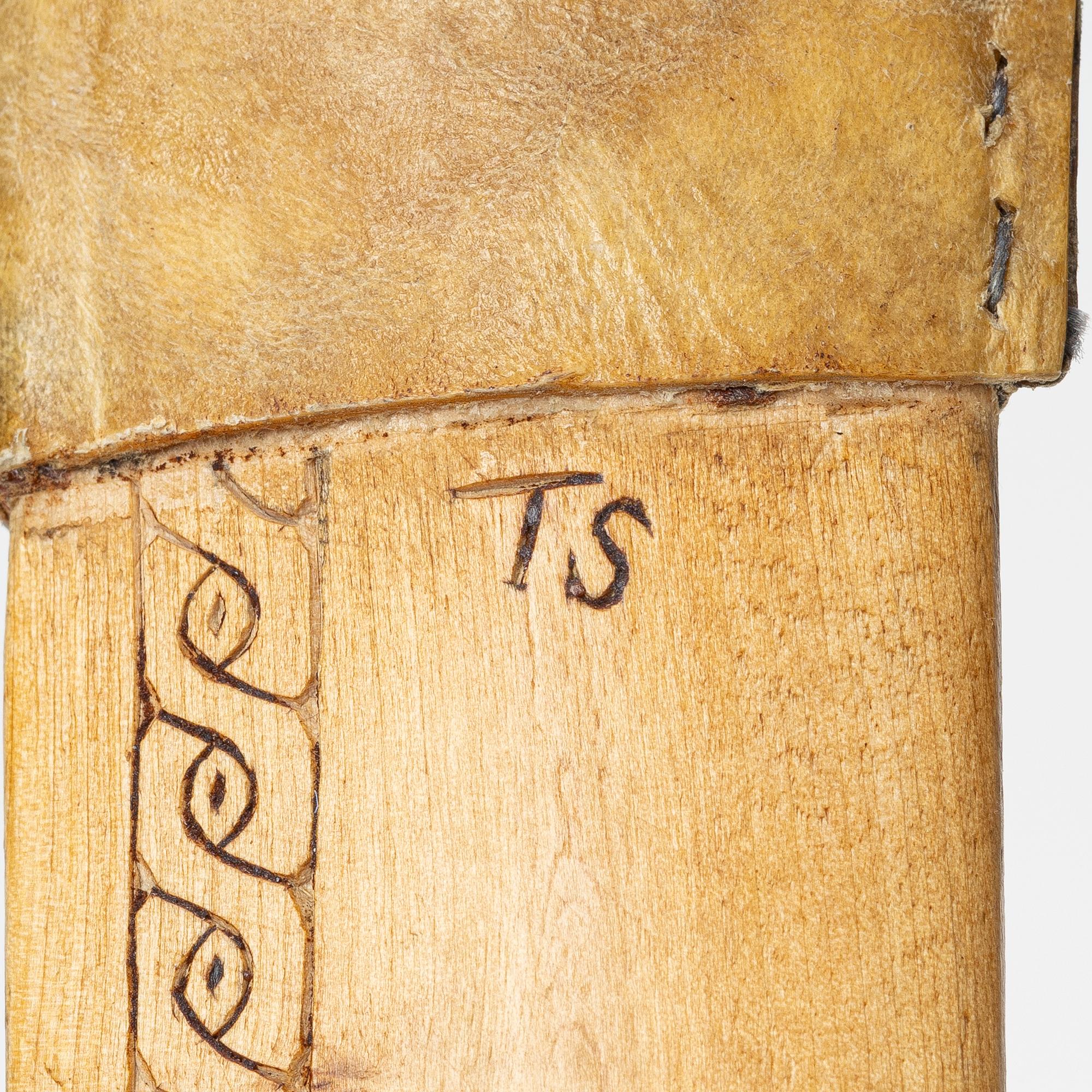 Knife. signed TS, possibly Tore Sunna,