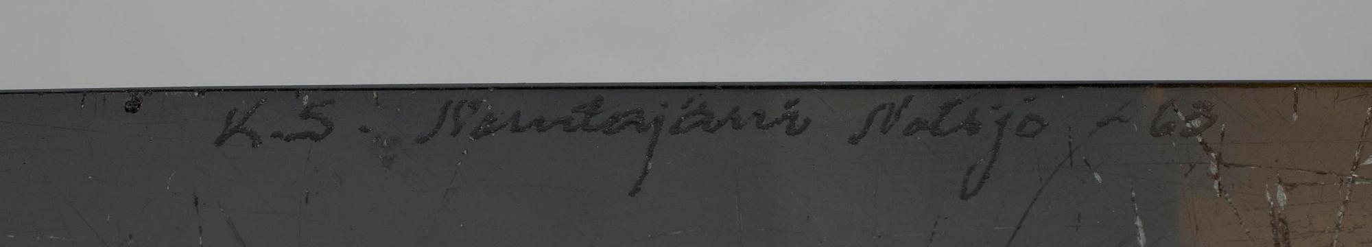 VAS, glas, Martti Kankainen och Unto Suominen, sign KS Notsjö-63.