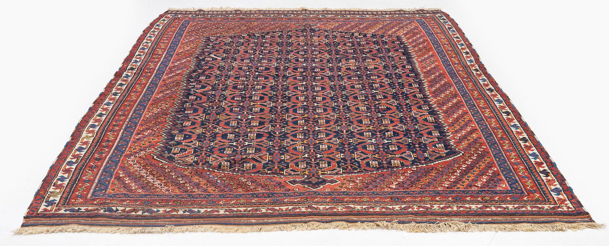 An Antique Afshar carpet, South Persia (Iran), c. 364 x 230 cm.