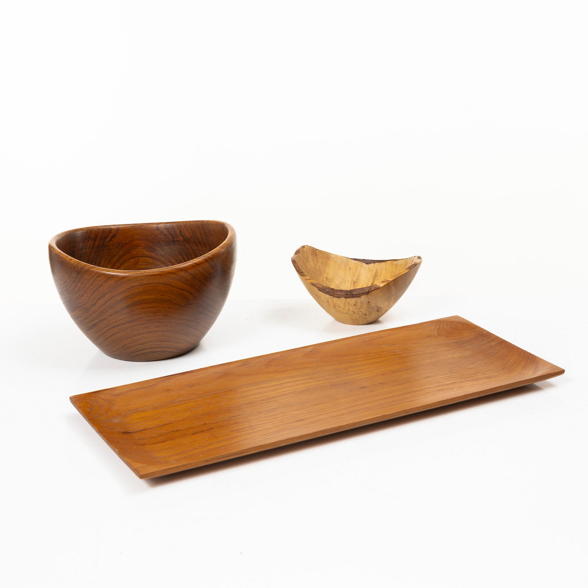 Johnny Mattsson, tray and two bowls.