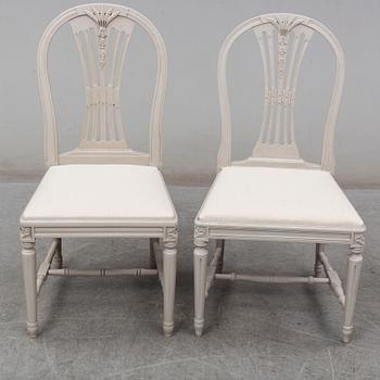 STOLAR, 4+4 st, gustaviansk stil, 1900-talets andra hälft.