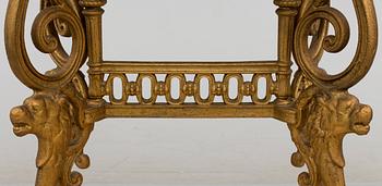 A late 19th century garden table.