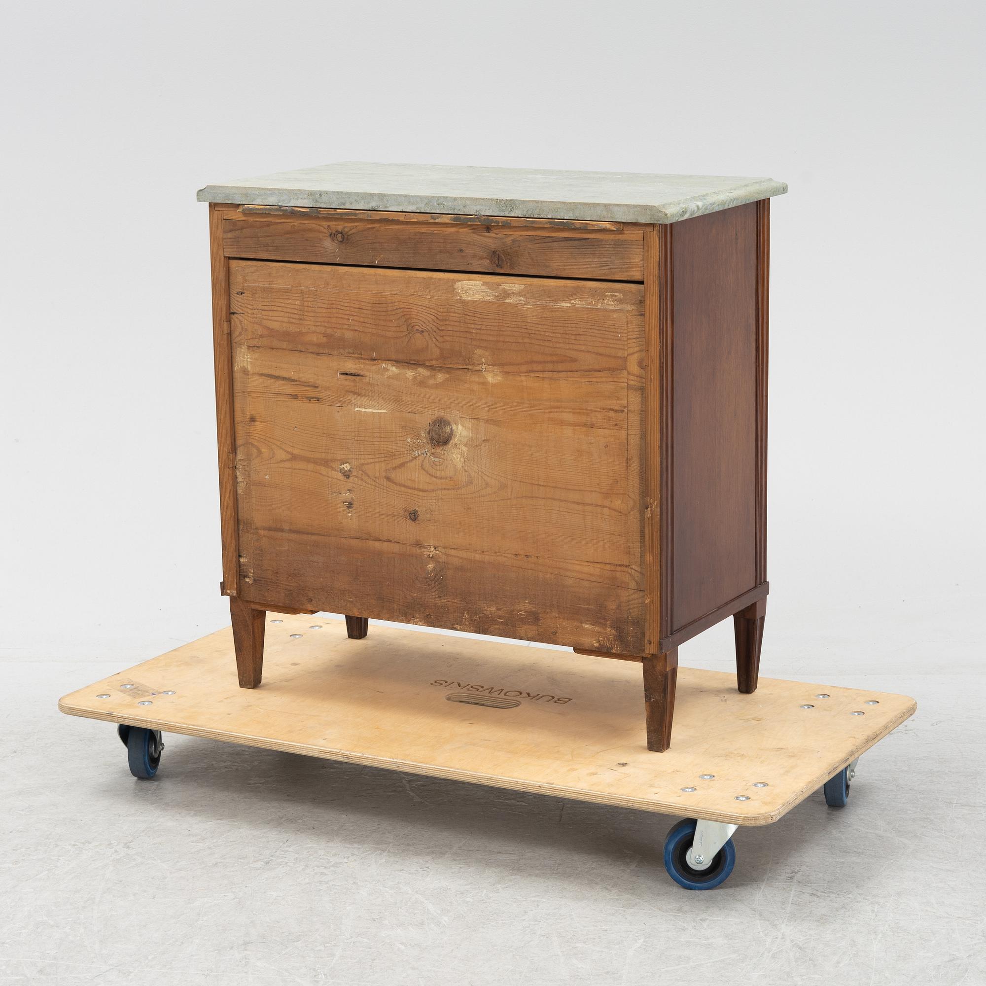 Byrå , Sengustaviansk stil, omkring år 1900.