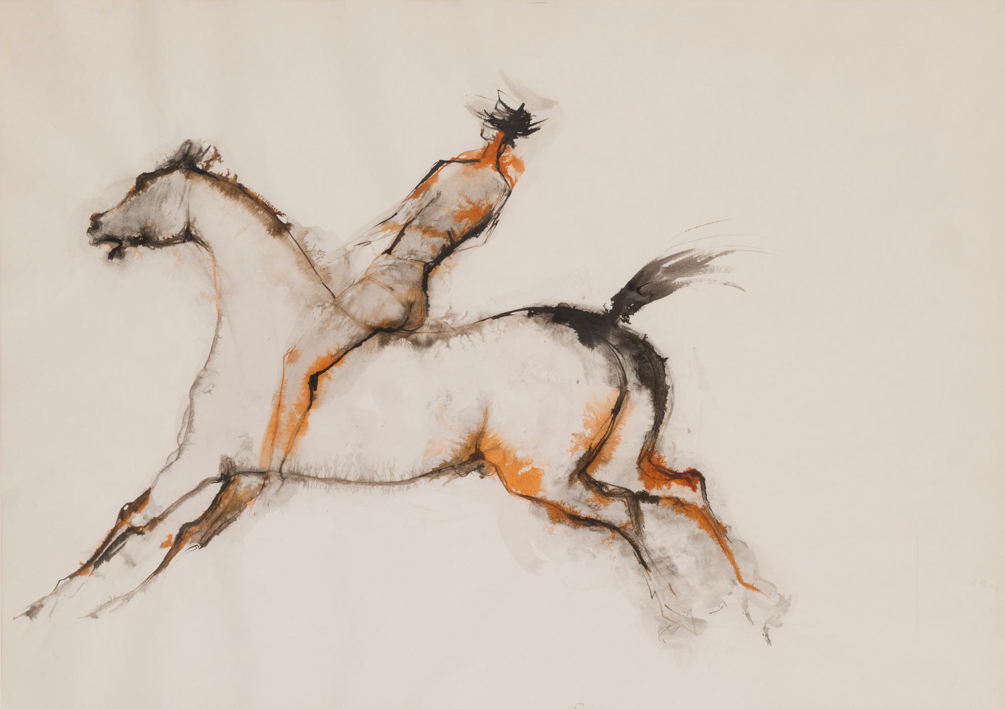 NINA TERNO, watercolour, signed and dated 1971.