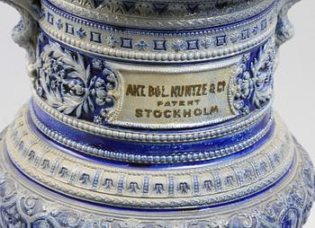 BEHÅLLARE, stengods, nyrenässans, sekelskiftet 1800/1900.