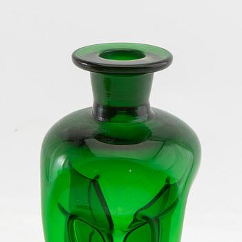 Wine glasses 11 pcs and a decanter, first half of the 20th century.