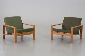 SVANTE SKOGH, A PAIR OF EASY CHAIRS BY ENGENS MÖBELFABRIK ÖRKELJUNGA 1960'S.