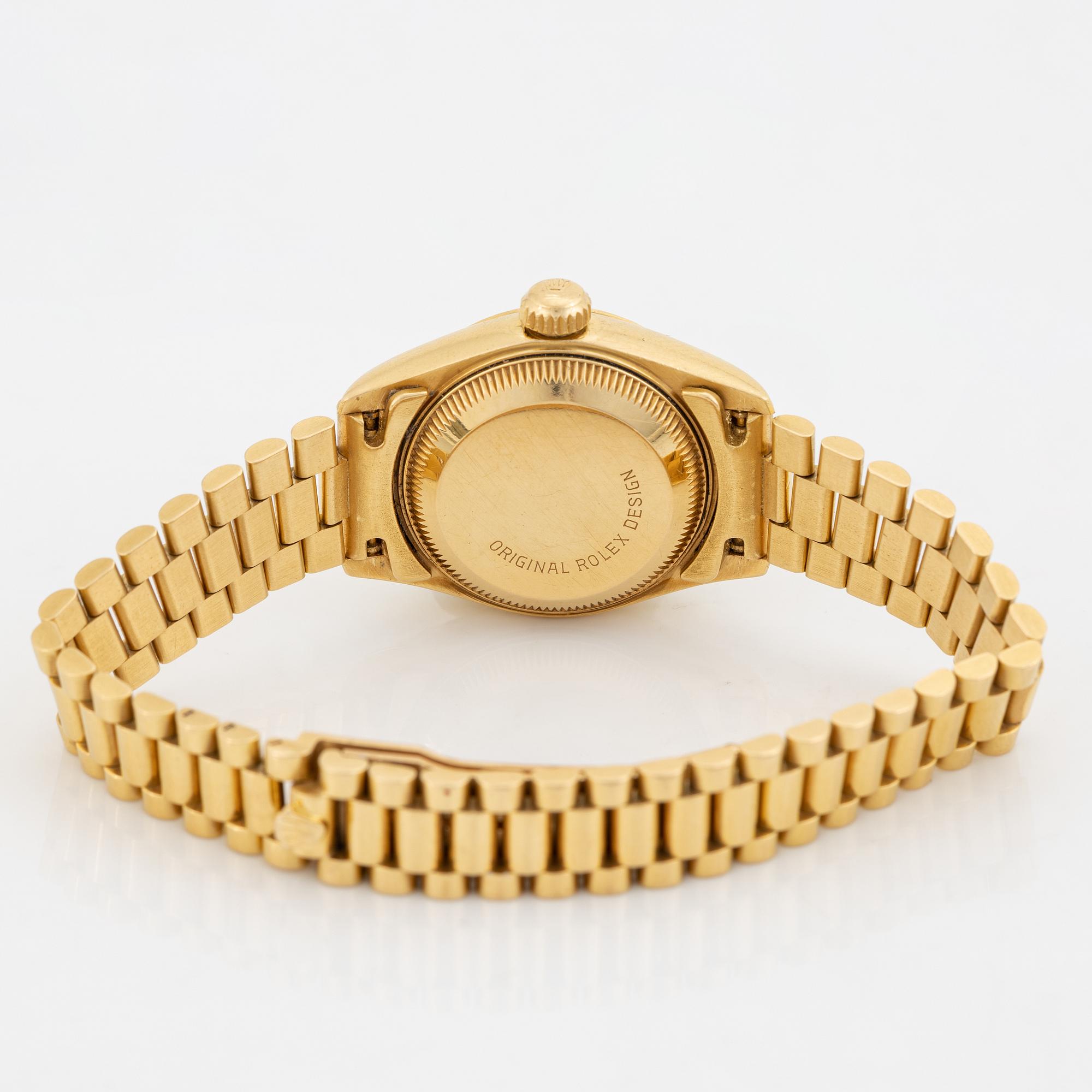 Rolex, Oyster Perpetual, Datejust, "Dégradé Diamond Dial", wristwatch, 26 mm.