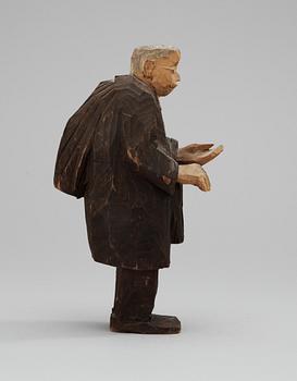 AXEL PETERSSON DÖDERHULTARN, skulptur, trä, stämpelsign.