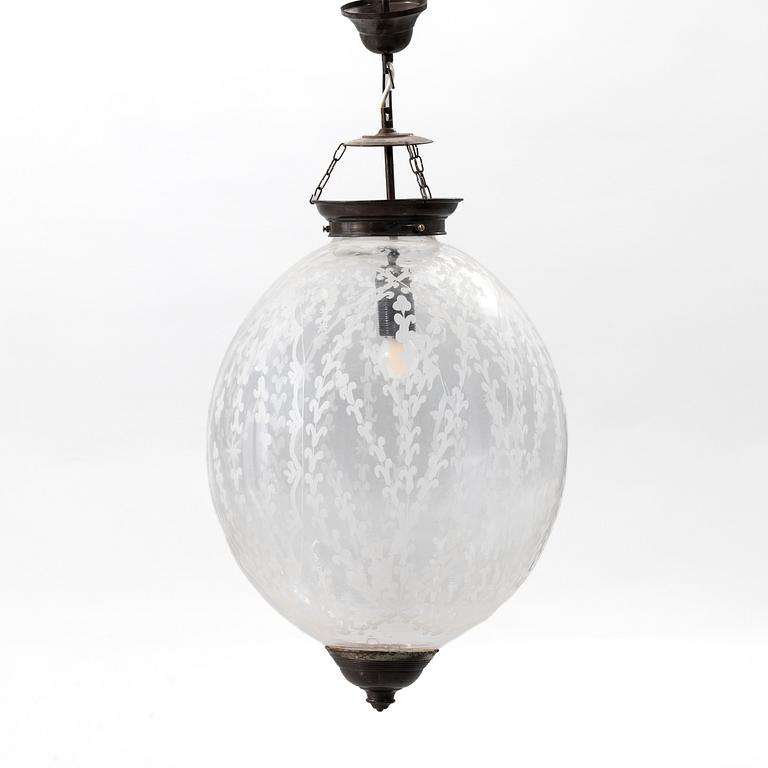 Ceiling lamp, Europe, first half of the 20th century.