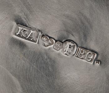 SKÅL, silver, K Anderson, Stockholm, 1952. Ca 610 gr.