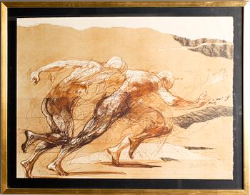 CLAUDE WEISBUCH, 1 par, färglitografier, signerade, numrerade 133/250.