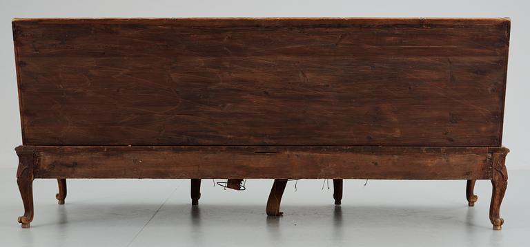 TRÅGSOFFA, rokokostil, 1800-tal.