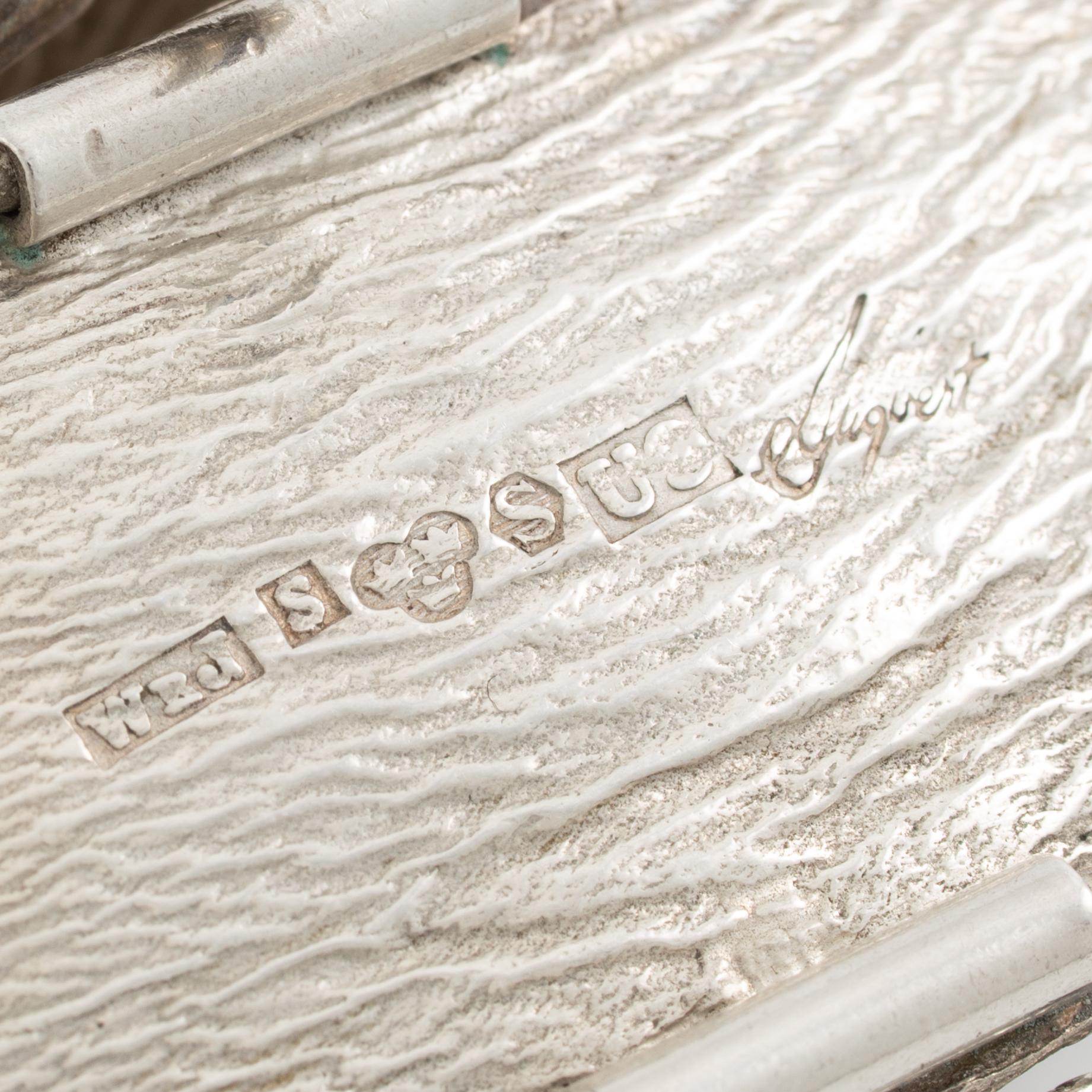 Ring and bracelet, silver, Waldemar Jonsson, blue for Stigbert.