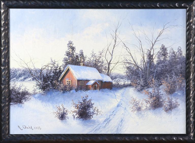 ANSELM DAHL, olja på duk, sign samt dat "1919".