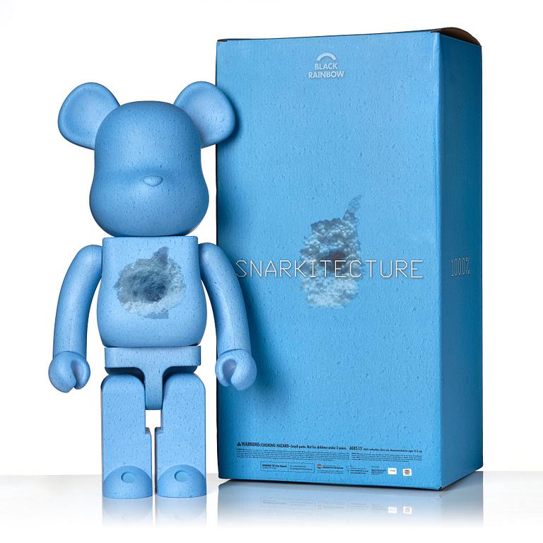 "1000% Bearbrick Snarkitecture X Blackrainbow Blue Edition".