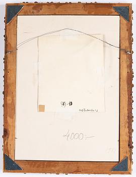 Ulf Rahmberg, gouache, signed and dated -81 verso.