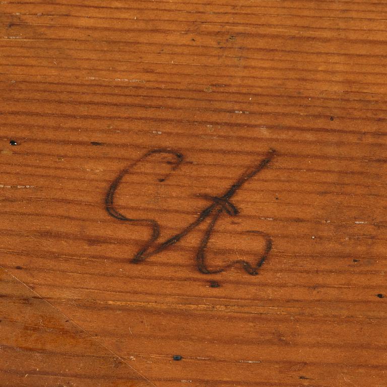 A Swedish baroque 'judge's' chair, circa 1700 / early 18th century.