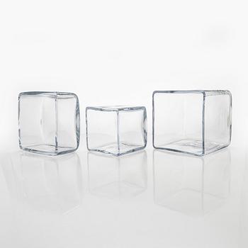 Heidi Blomstedt, a set of three "Lumi glass" vases, made to order, manufacturer Kumela.