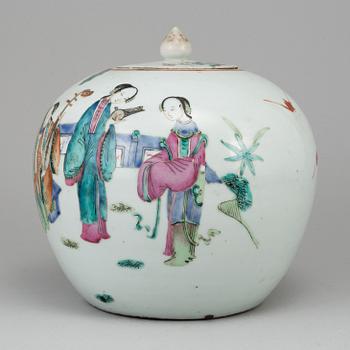 BOJAN med LOCK, porslin. Qingdynastin, 1800-tal.