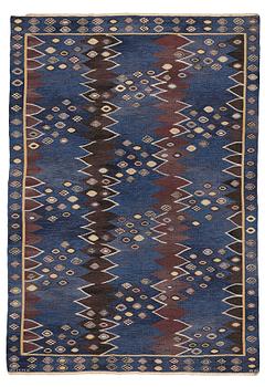 216. Barbro Nilsson, MATTO, "Snäckorna", flat weave, ca 278 x 191,5-194 cm, signed AB MMF BN.