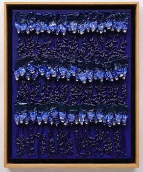 Arman (Armand Pierre Fernandez), ”Monochrome accumulation no 2505 (Ultramarin blue)”.
