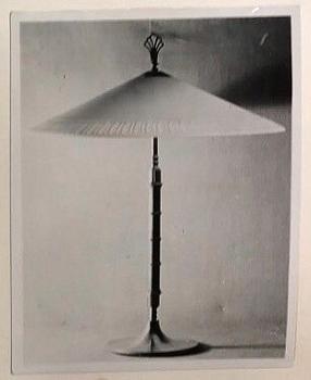 Harald Elof Notini, bordslampa, Böhlmarks lampvarufabrik, Swedish Grace, 1930-tal.