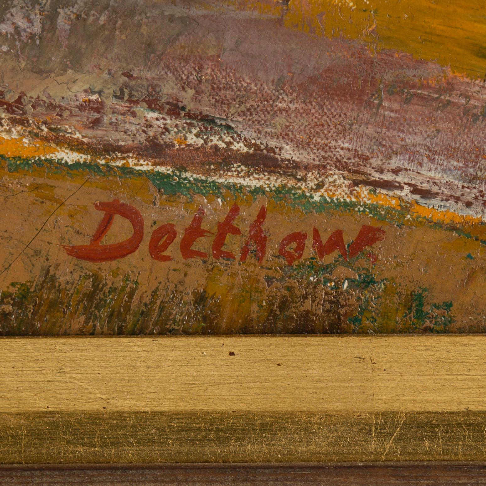 ERIC DETTHOW, oil on canvas, signed.