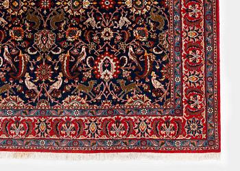 Carpet, semi-antique Ghom / Veramin, approx. 312 x 210 cm.