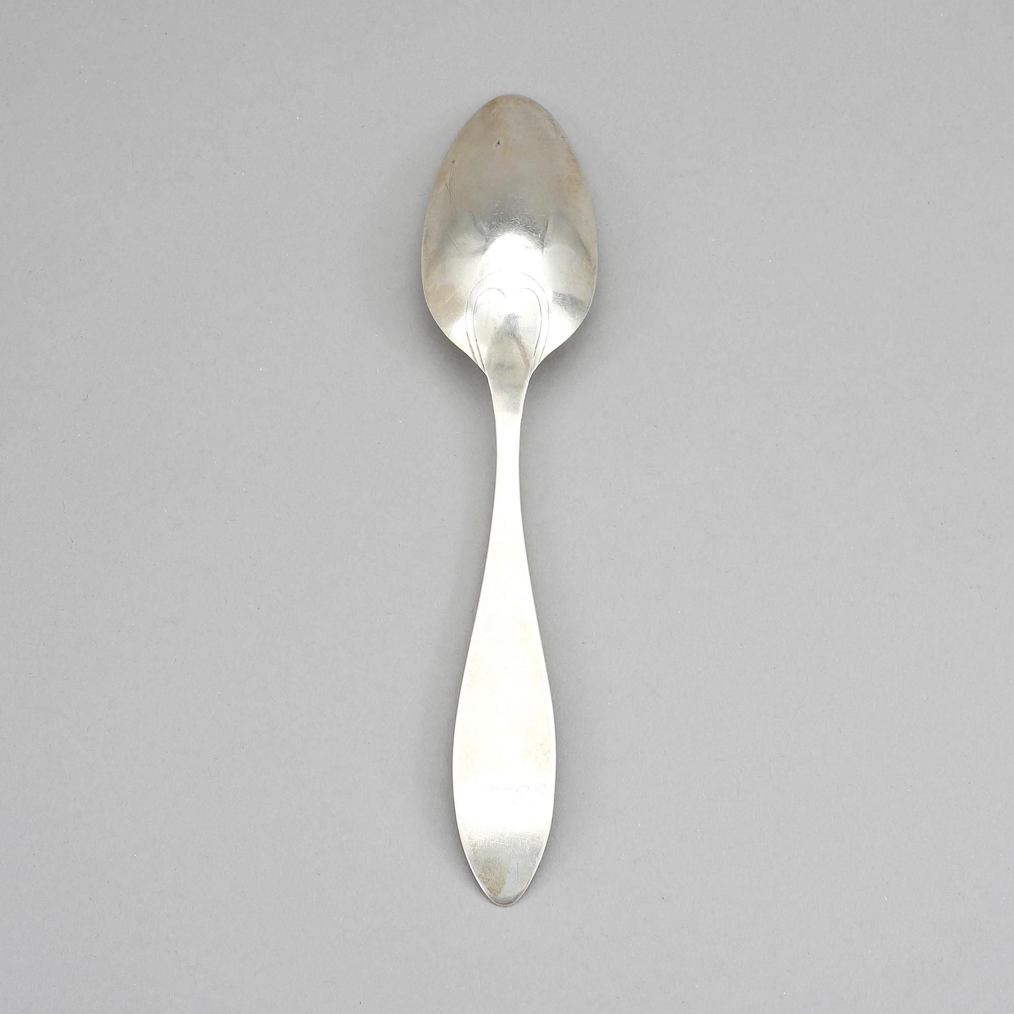 SKED, silver, N.L Kiellberg, Kalmar, 1822. Vikt ca 42 gram.