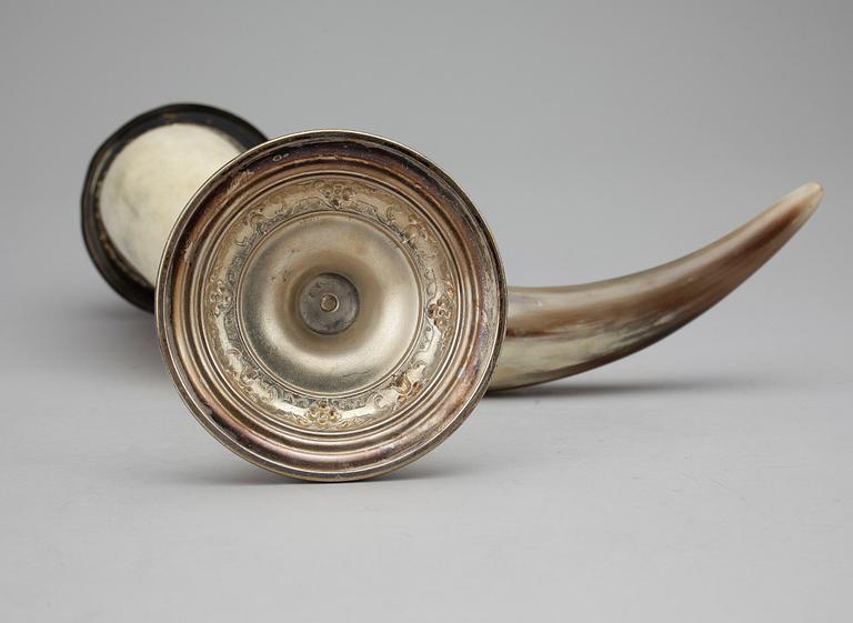 DRYCKESHORN, nysilver, 1800-talets slut.