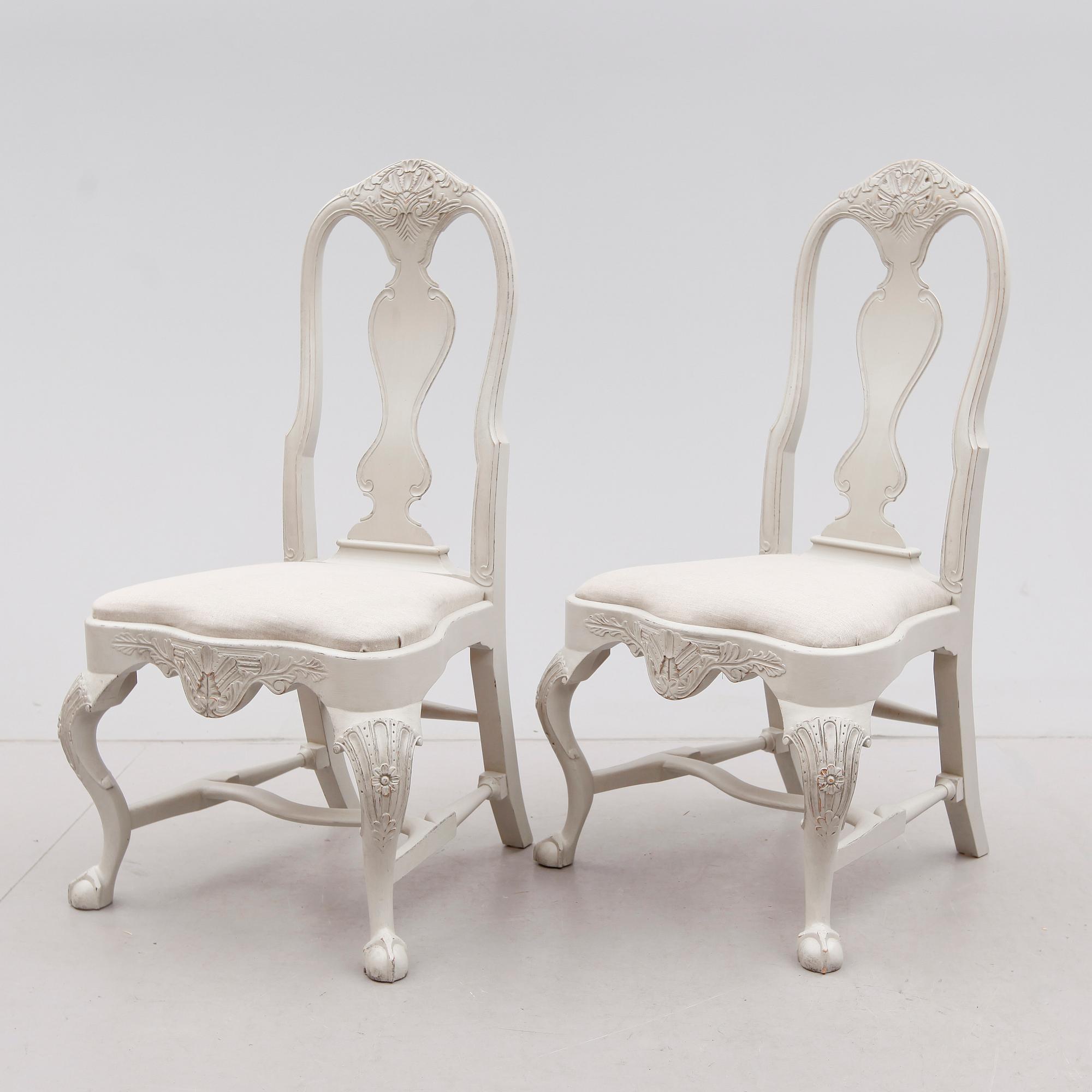 STOLAR, 12 st, barockstil, 1900-talets mitt.