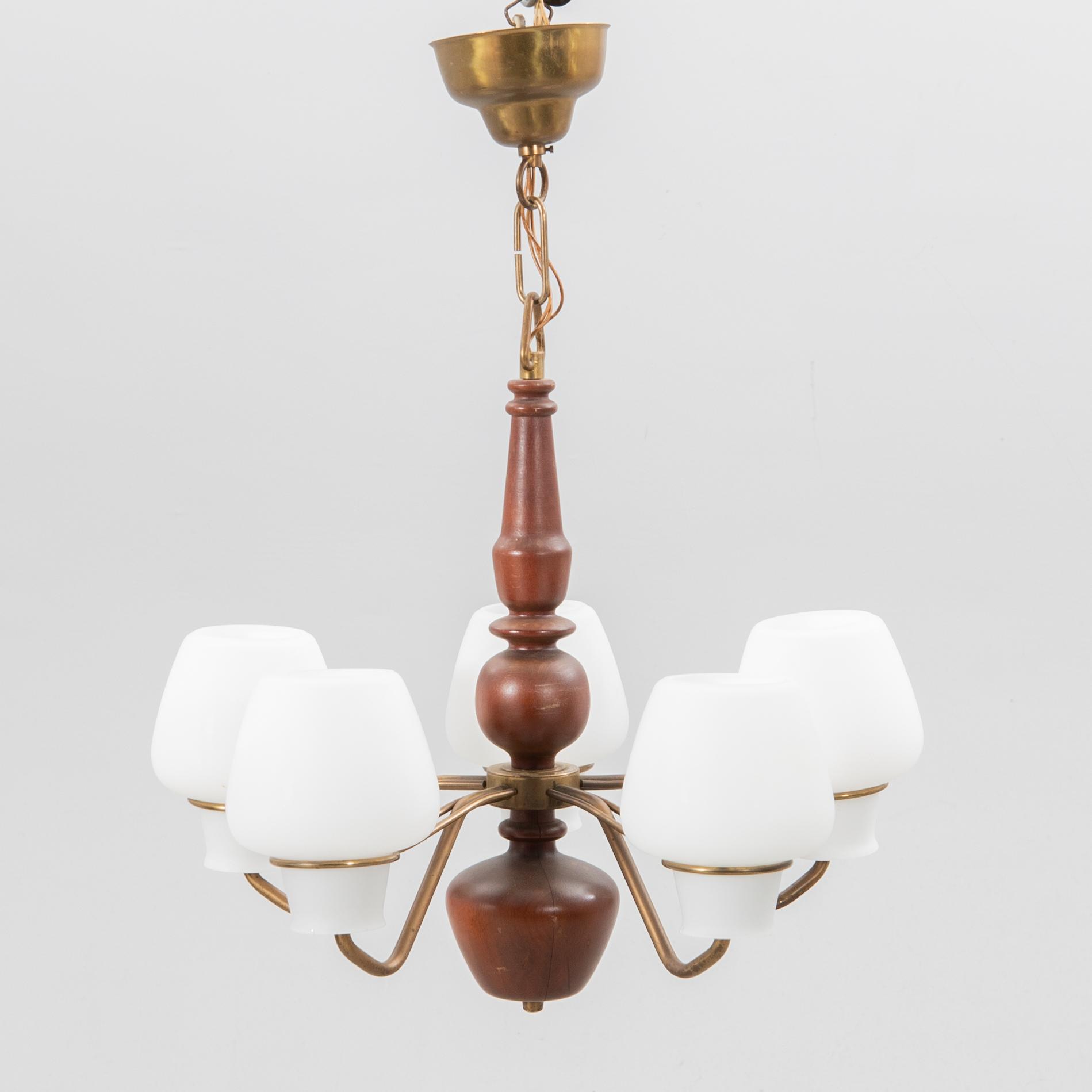 Hans Bergström, tillskriven, taklampa, Swedish Modern, ASEA, 1950-tal.