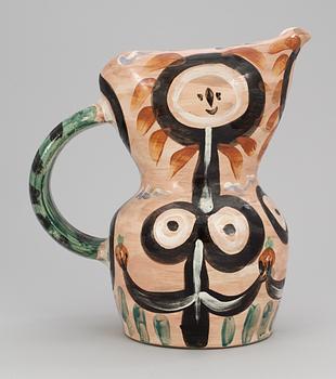 A Pablo Picasso faience jug, 'Femmes Fleurs'´, Madoura, Vallauris, France 1948.