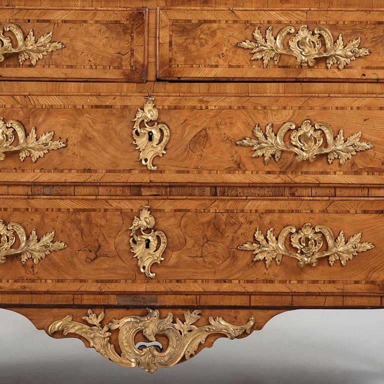 A Swedis Rococo 18th century cupboard.