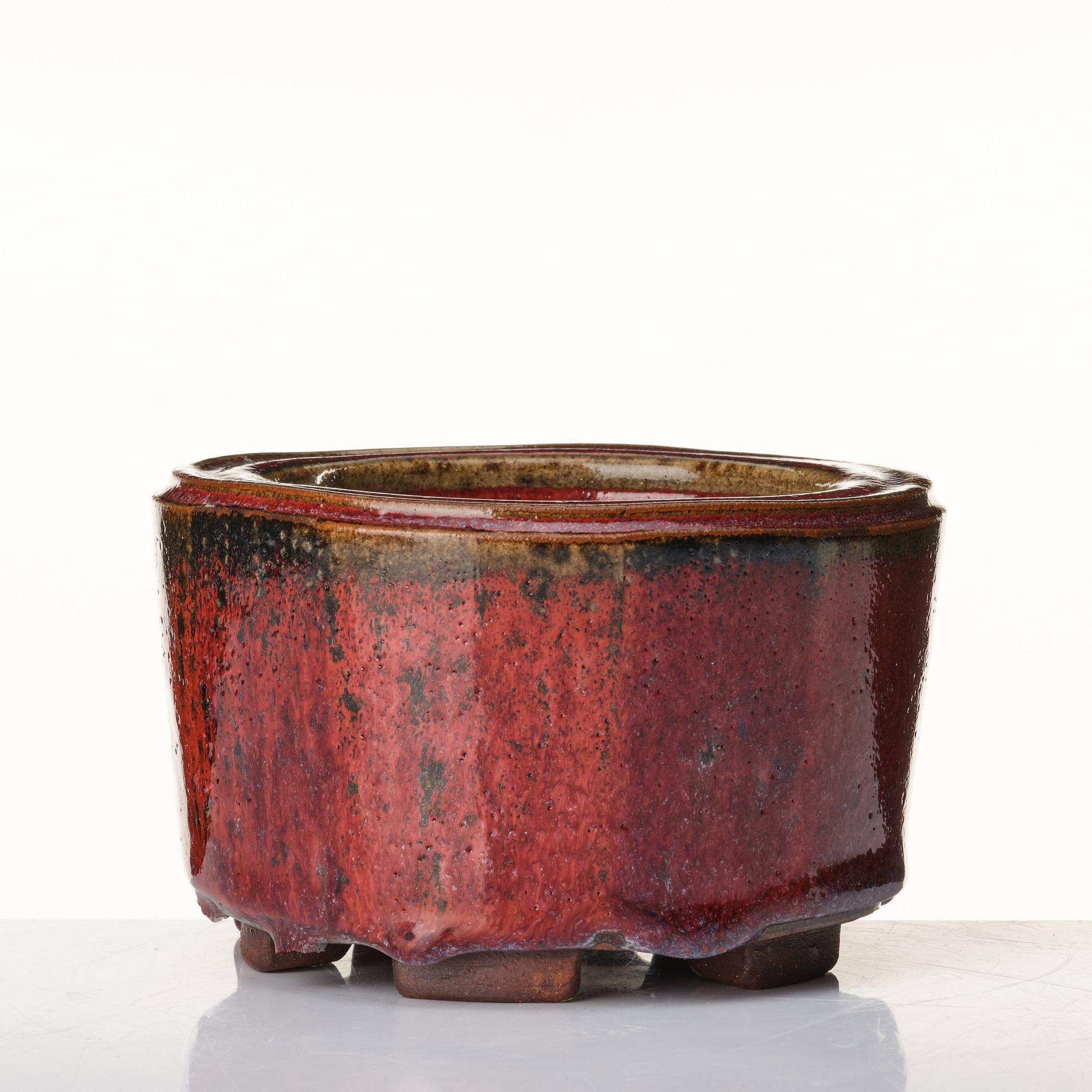 Wilhelm Kåge, a "Farsta" stoneware bowl, Gustavsberg studio, Sweden 1958.