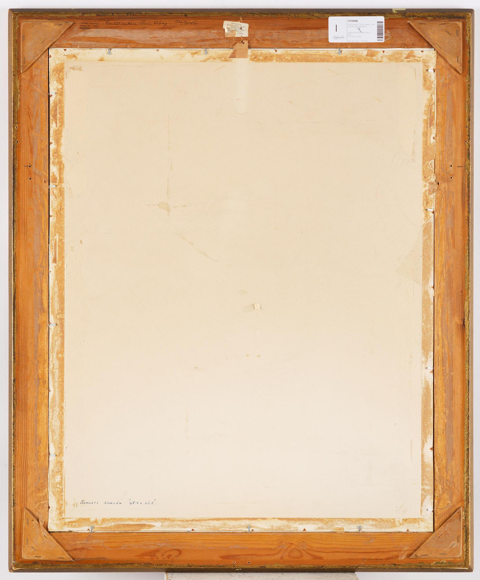 Carl Larsson, "Tyst protest / Carl Larsson som Napoleon" ("Quiet protest / Carl Larsson as Napoleon").