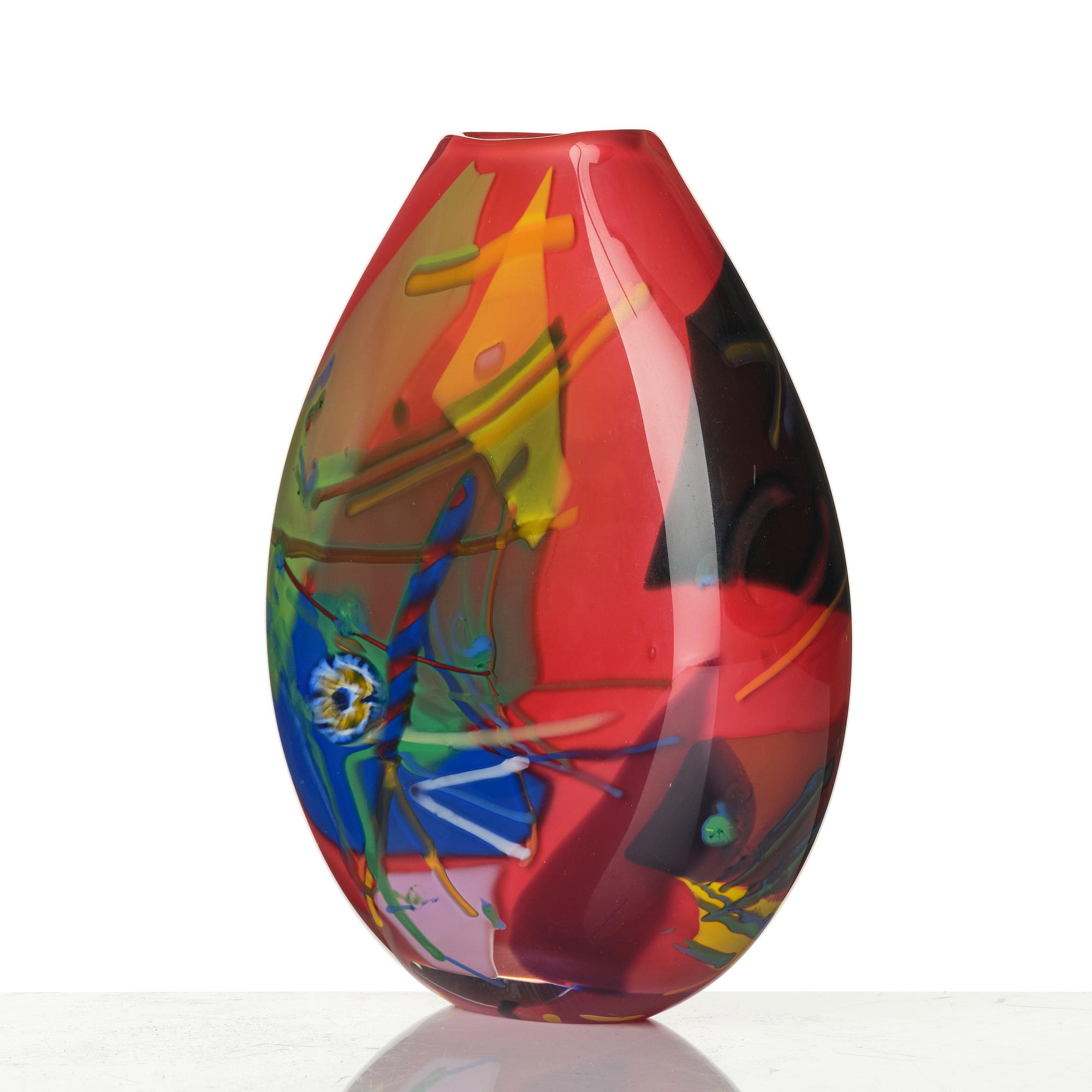 Jan-Erik Ritzman, a glass vase, Transjö, Sweden.