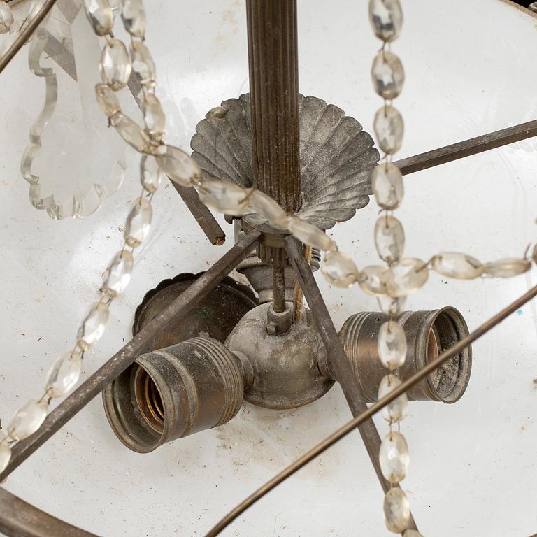 An early 20th century chandelier.