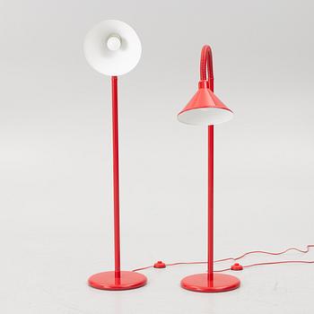 Floor lamps, a pair, second half of the 20th century.